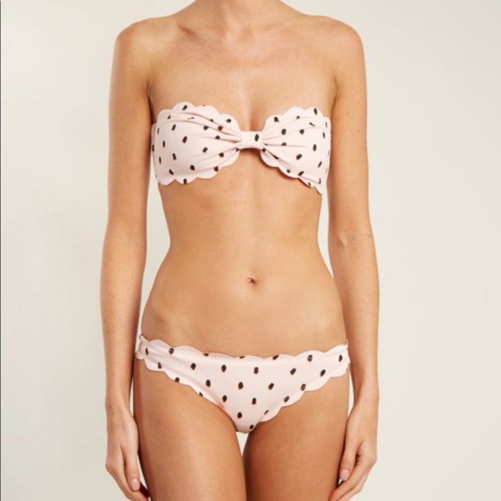 Marysia Antibes Scallop Bikini Top and Bottom XS